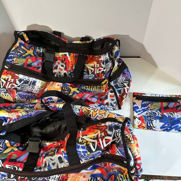 LUCAS graffiti Travel Duffle bags and small bag Set of 3 - Picture 16 of 16